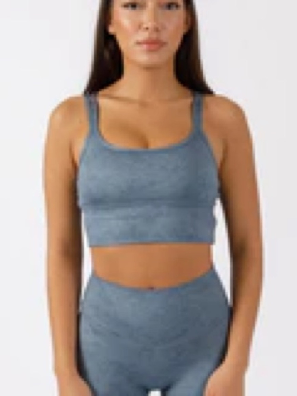 PARAGON Double-Strap Sports Bra in Slate Small
